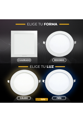 PANEL LED CUADRADO EMBUTIR...