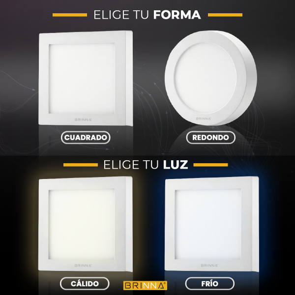 PANEL LED CUADRADO APLICAR 24W FRIO...