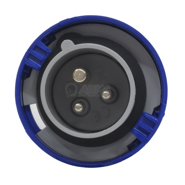 FICHA INDUSTRIAL MACHO IP67 2P+T 32A...