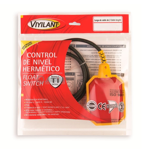 CONTROL DE NIVEL TI 5M PVC VIYILANT
