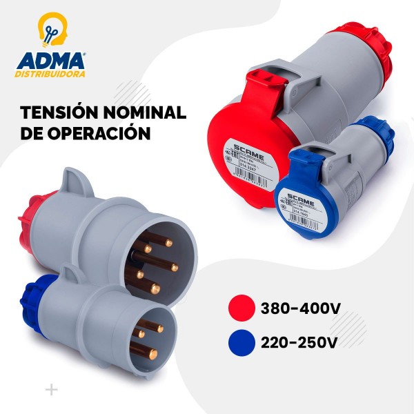 BASE EMBUTIR HEMBRA IP67 2P+T 32A...