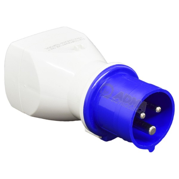 ADAPTADOR FICHA 10A 2P+T 220V SCAME