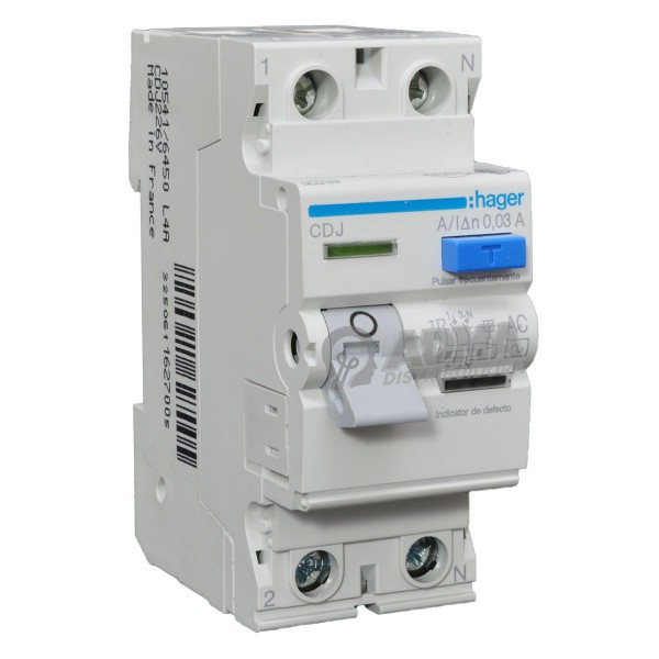DISYUNTOR DIFERENCIAL BIPOLAR 25A...