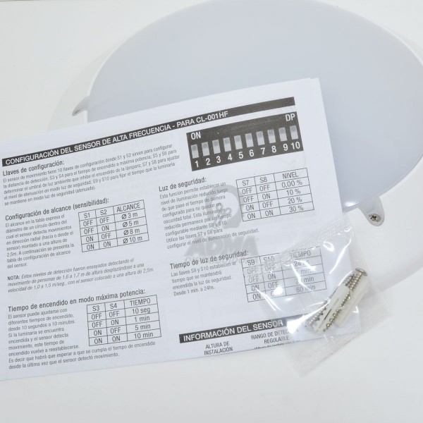 LUMINARIA LED DE TECHO 16W CIRCULAR...