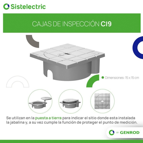 CAJA DE INSPECCION ECO 15X15 S-BORNERA