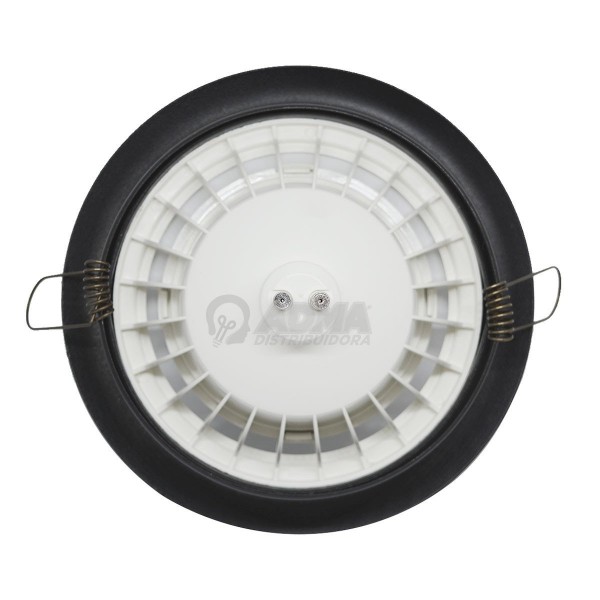 SPOT AR111 NEGRO + DICROICA 11W FRÍA...