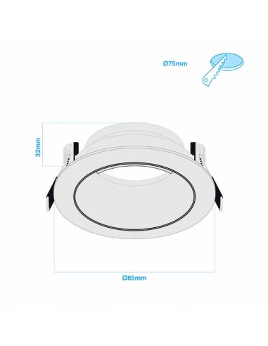 SPOT P-DICROICA DE EMBUTIR MOVIL...