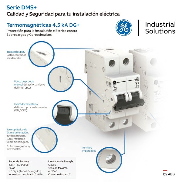 DISYUNTOR DIFERENCIAL TETRAPOLAR 40A...