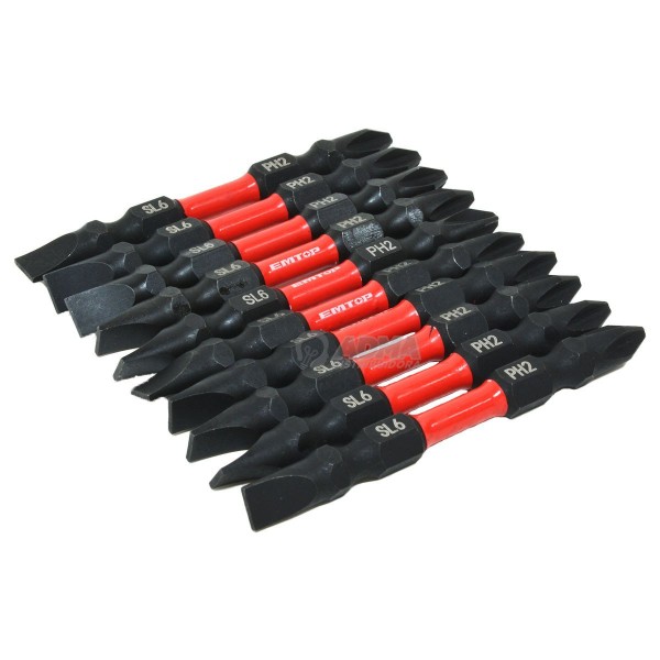 PUNTAS ALTO IMPACTO 65MM 10U PH2+SL6...