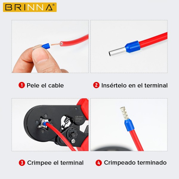 CRIMPEADORA TIFF BRINNA HB-105 + 1200...