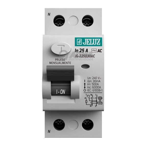 INTERRUPTOR DIFERENCIAL BIPOLAR 25A...