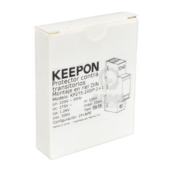 PROTECTOR DESCARGAS UNIPOLAR 20KA...